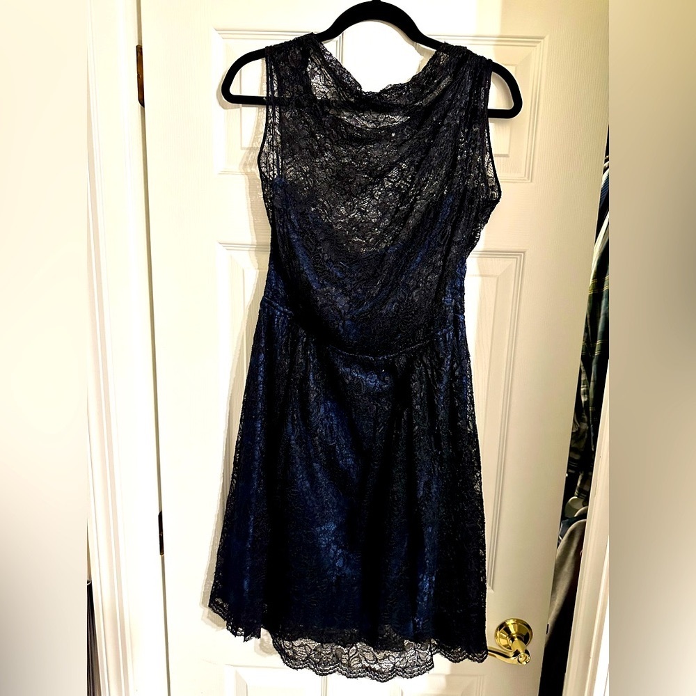 The Limited black Lace with dark Blue slip attached
